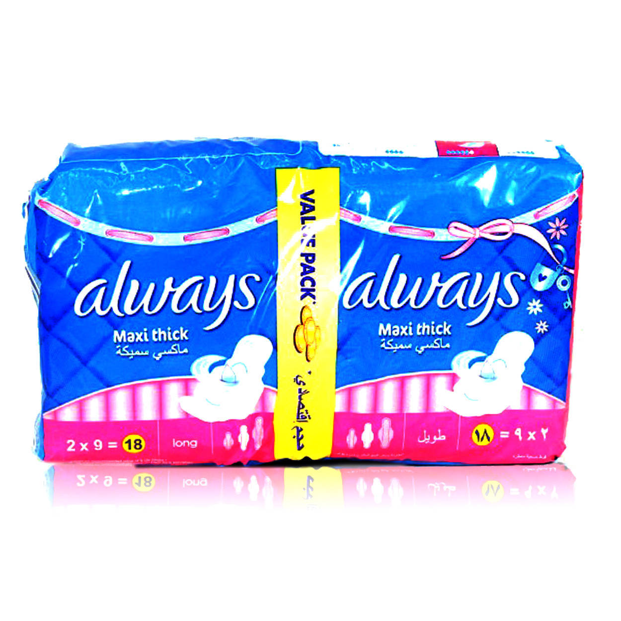 Always Maxi Pads Sizes Chart